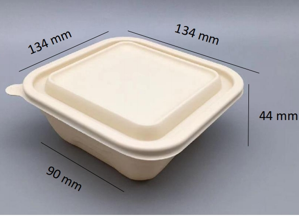 Одноразовые контейнеры для кукурузного крахмала 350 мл Легкий микроволновой сейф