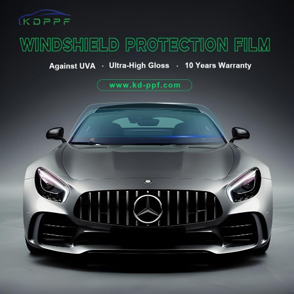 High Gloss TPU Car Film Self Healing Explosion Proof  Windshield Film 6.5mil Clear Paint Protection Film