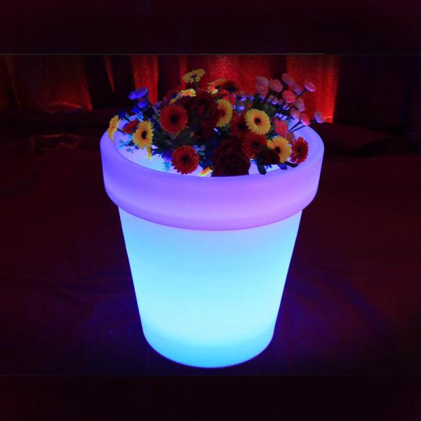 Color Changing Rechargeable Led Vase Planter Touch Control
