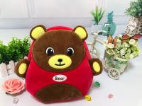 sac d'école court d'enfants de jardin d'enfants de peluche de 35x25cm