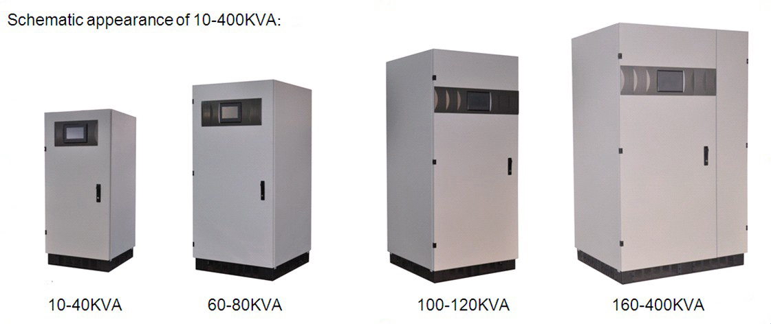 Низкочастотные 3 фазируют он-лайн UPS 10KVA - 400KVA с RS232