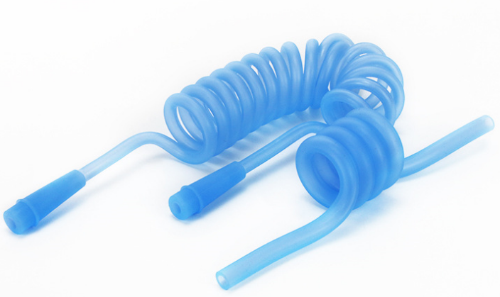 Non - Toxic Spiral Silicone Rubber Heat Shrink Tubing 4.8mm ID Transparent