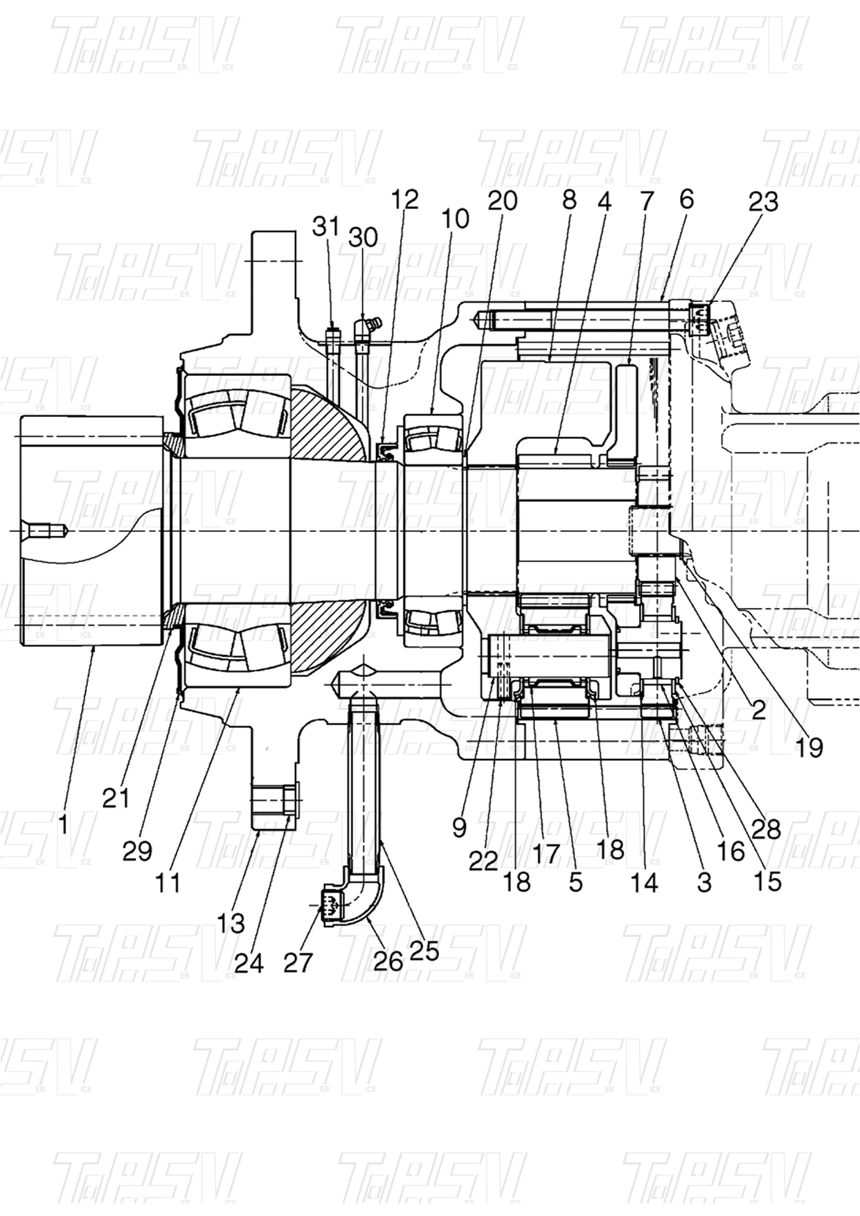 Custom colors Yes YN32W00022F2 SK210-8 Excavator Swing Drive Catalog for Machinery Repair Shops
