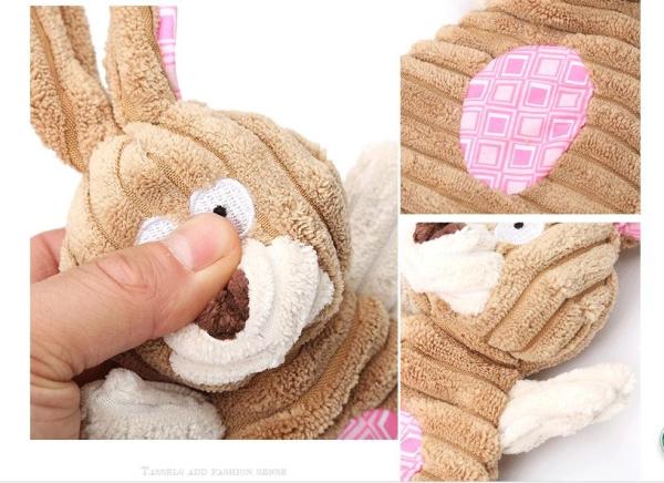 25cm Rabbit Corduroy Pet Plush Toys/pet toys/pet products