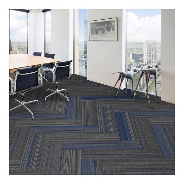 O tapete de nylon longo telha 10x40 a polegada Grey With Some Color Line