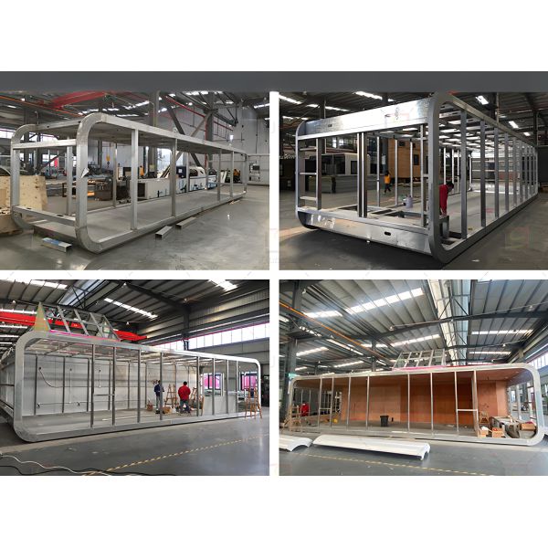 Light Steel Structure Space Capsule House For Gym Store Apple Cabin Office