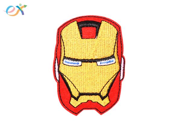 Personalized Custom Embroidered Badge Patches , Iron On Fabric Patches For Jackets