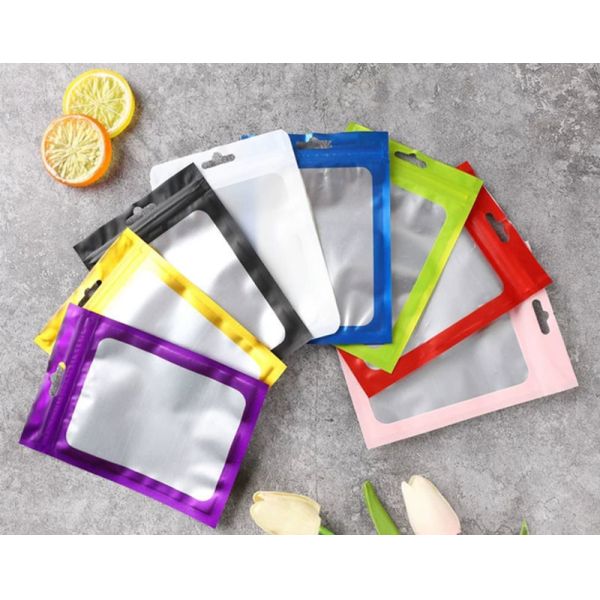 Small Colorful Degradable Aluminum Ziplock Foil Pouch For Product Packaging