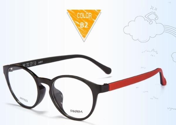 Round Eye Optical Ultra Light Eyeglass Frames Color Blocking Eyeglass Frames