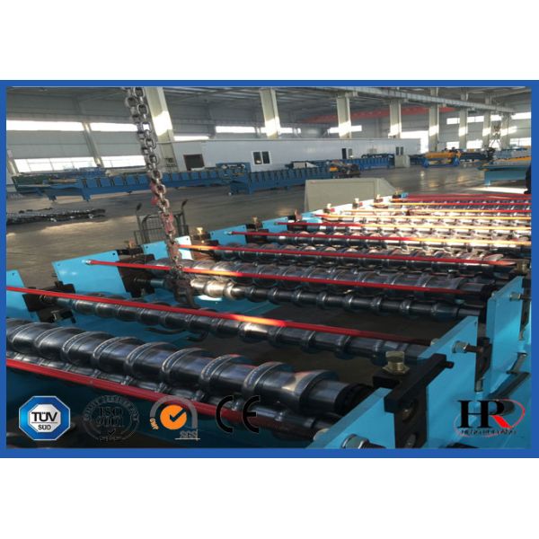 Low Noise Wall Panel Roll Forming Machine , Metal Roofing Equipment