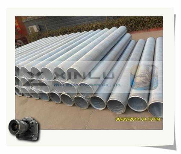 30 - Tubulação de aço carbono galvanizada fio da tubulação V da tela de fio da cunha do filtro de 3000 mícrons
