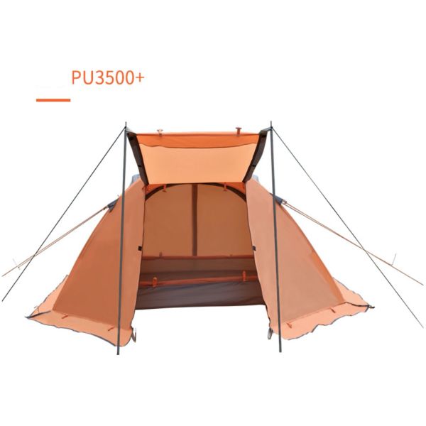150*210*120 см водонепроницаемый оранжевый 210D полиэстерный рипстоп с покрытием PU3500+ Наружные кемпинговые палатки подходят для 2 ~ 3 человек