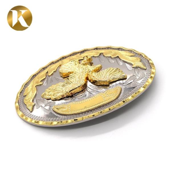 Wenzhou KML Factory Supply Fashion Oval 41mm 2 Color Belt Buckle