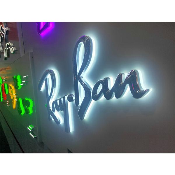 3d Outdoor Advertising Channel Led Letters Stainless Steel Backlit Led Sign Led Channel Letter Sign Outdoor