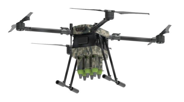 Pesticide Spraying Quadrotor Drone UAV Four Rotor Drone 10kg Class For Agricultural