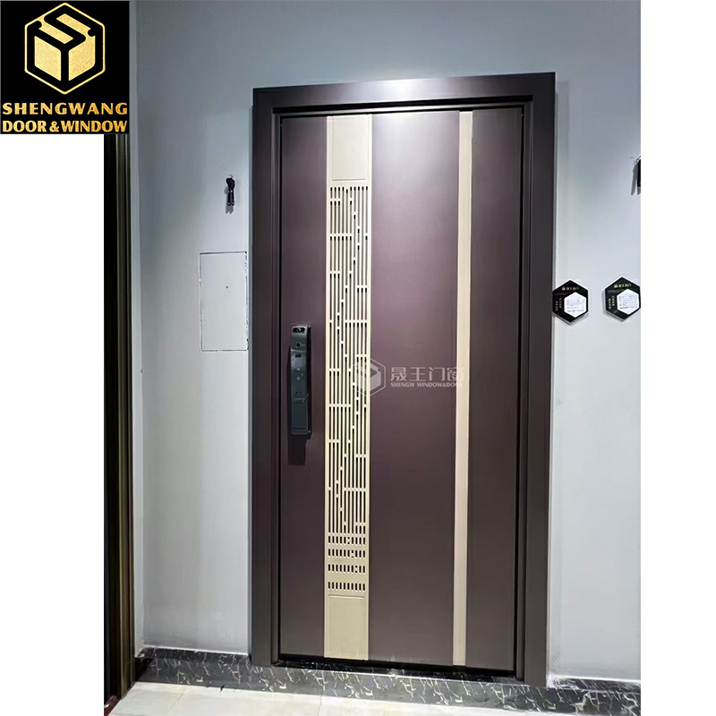 Acero de madera sólida o material compuesto Por qué puerta de jardín de cobre para la puerta de entrada de la casa