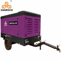 CE 20bar Potência do motor 191KW Motor diesel portátil Compressor de ar de parafuso rotativo para mineração