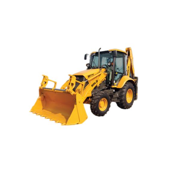 SDLG Lingong Digger Wheel Loader B879f Backhoe Loaders With 1.2m³ Loading Bucket 0.2m³ Digging Bucket