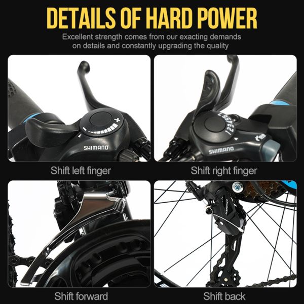 Electric 36V Lithium Battery Bicycle 250W Lockable Suspension Fork Ebike Mount