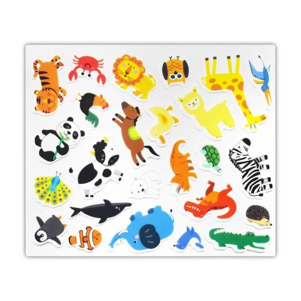 Removable Custom Silicone Stickers Kids Early Learning Stickers Modern Teacher Aids