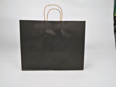 Saco de presente de papel biodegradável personalizado com alças de papel kraft para compras de chá