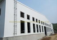 Aço dobro Q235 do armazém do andar, armazém pré-fabricado do aço de Q345 Gana