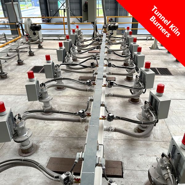 New Design Natural Gas Burner for Tunnel Kilns with Precise Temperature Control and Good Firing Uniformity