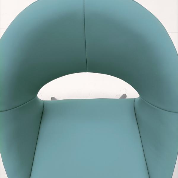 Silicone Leather Swivel Side Chair ,  Modern Elegant Swivel Chair