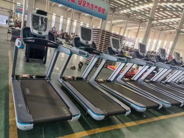 OEM Adjustable slope for fitness studio, pure business intelligent touch screen treadmill, commercial treadmill for gym