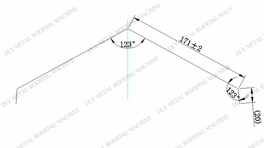 Гидравлическое оборудование черепицы металла машины 10KW Ридж крышки вырезывания Cr12 Ридж