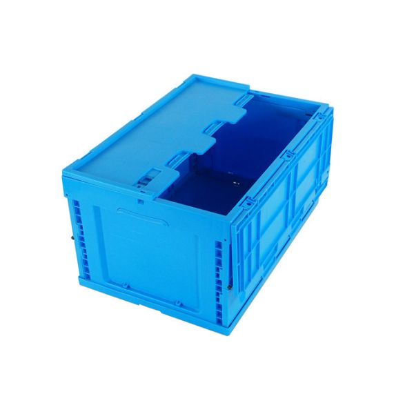 Collapsible Plastic Crate for Space-saving Warehouse Fruit Picking 600*400*360mm
