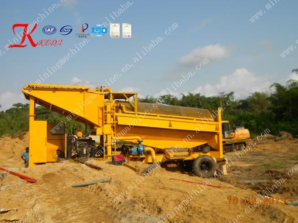 400tph Big Scale Gold Trommel Wash Plant Gold Mining Wash Plant