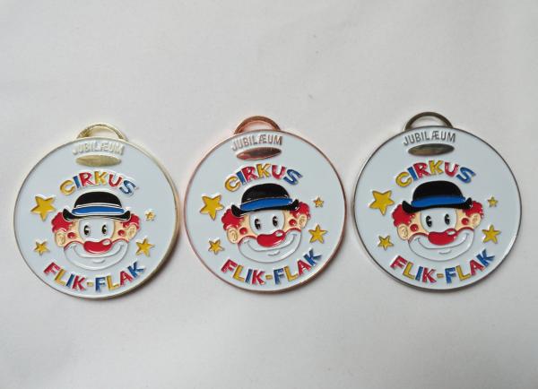 Sport Meeting Cirkus Flik Flak Soft Enamel Medal, Zinc Alloy Die Casting with Gold Plating
