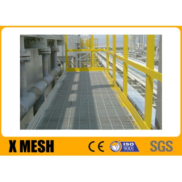 Silver AS1657 Steel Safety Grating Hot Dip Galvanized 60mm Spacing
