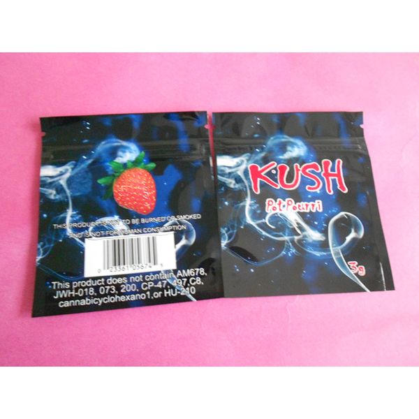 Herbal Incense Zip Plastic Bags 2.5g Pink KUSH Blend Potpourri