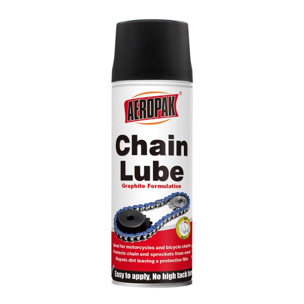 AEROPAK 200ml Automotive Chain Lube Spray Base Oil for Noise Reduction Drag Reduction Improved Transmission Efficiency Fast
