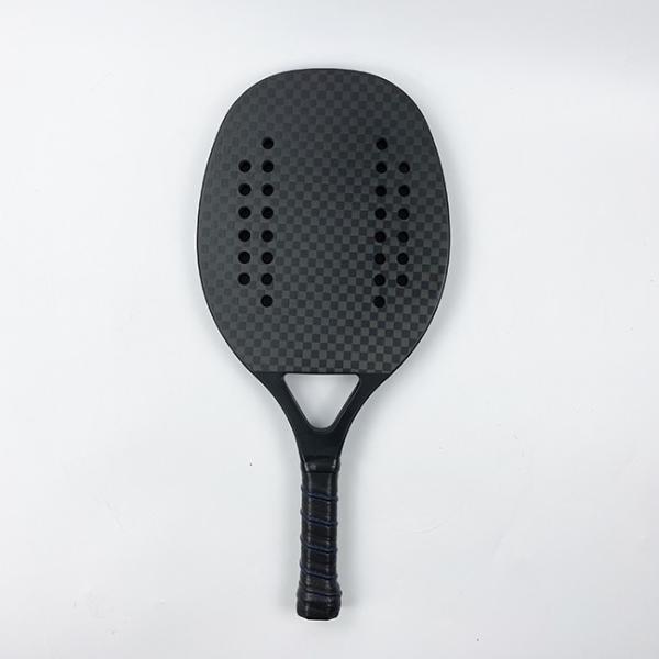 22mm Rocket Rackets Racchetta Padel For Outdoor Sport Carbon Texture Visible