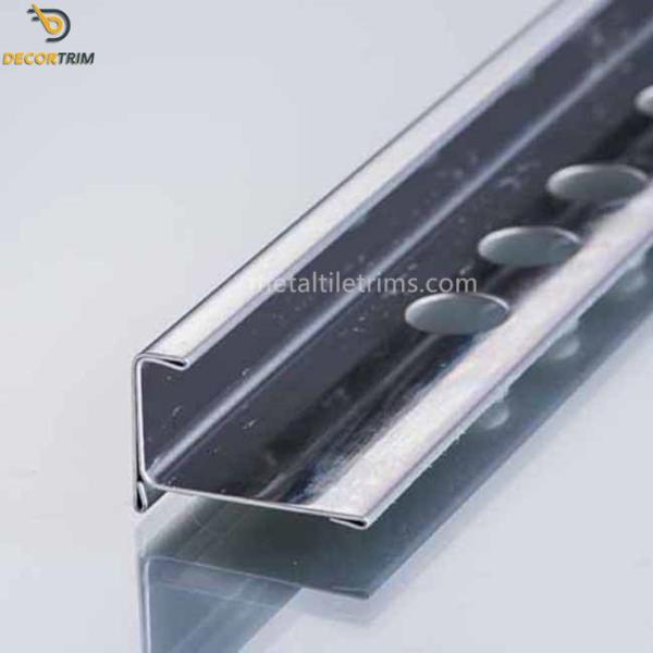 304 10mm Stainless Steel Tile Trim Mirror Finish For Tile External Corner Protection