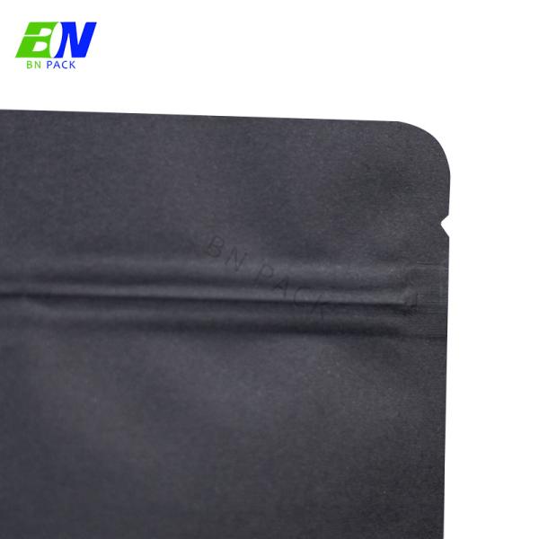 No Pritnting Stand Up Pouch Kraft Paper Matreial Standard Size For Daily Food Packaging