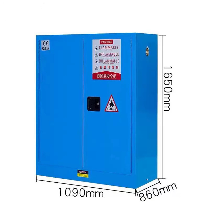 Double Door Lab Safety Cabinet Industrial Flammable Safety Cabinet Fireproof