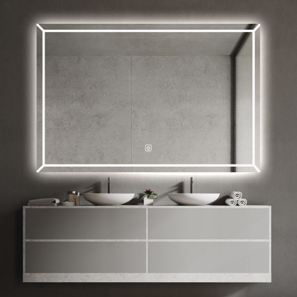 Anti Fog Hotel Mirrors Rectangle Bathroom Vanity Mirror Shatterproof