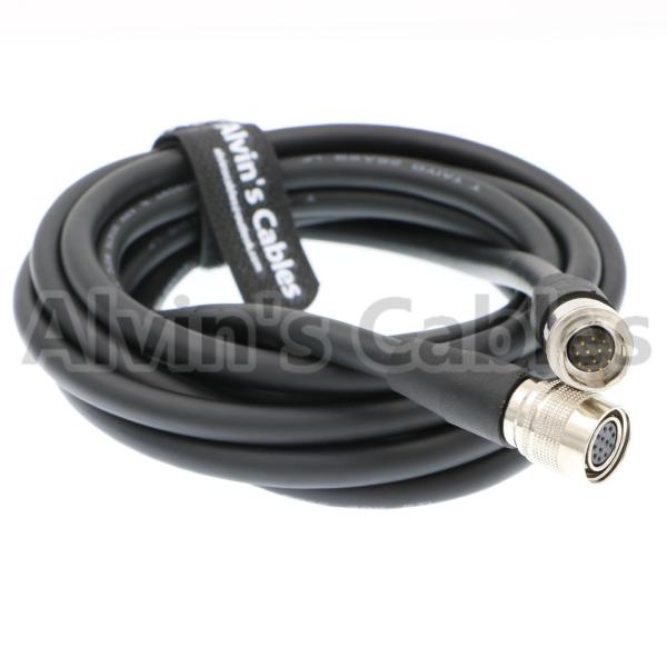 Homem de 12 Pin Hirose ao cabo coaxial fêmea para a câmera industrial de Sony da rede