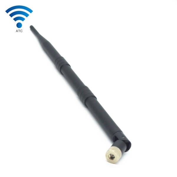 High Gain Black 4G LTE Router Antenna , SMA Male Connector 4G Indoor Antenna