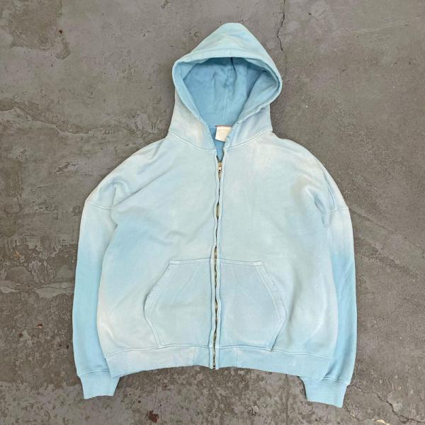 Vêtements de rue français Terry Acid Wash Hoodie