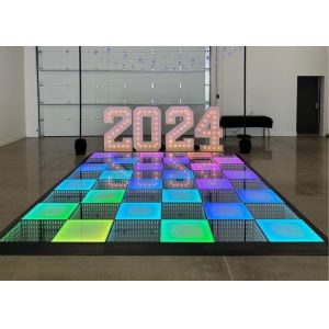 Indoor Outdoor 4.81mm Pixel Waterproof LED Dance Floor Panel IP65 500x500mm