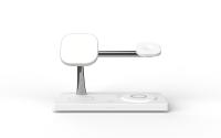 Lámpara de noche de carga inalámbrica magnética rápida 15w para Airpods Iwatch Material ABS