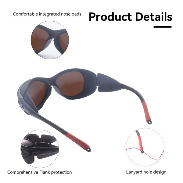 Laser goggles patch inside Laser glass 190-540nm 800-1700nm OD6 LASER 532 laser protection glasses laser protection co2 laser protection glasses laser protector laser protective 532 co2 laser pointer
