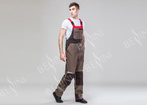 65% Polyester 35% Cotton Protective Work Clothing For Male With Elastic Band