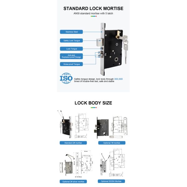 RF727 Electronic RFID hotel lock Serrure d'hôtel