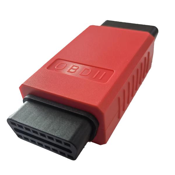 New Assembled Red Housing J1962 16 Pin OBDII Gold Plated Bent Pin Male Connector Plug With Assembled Female